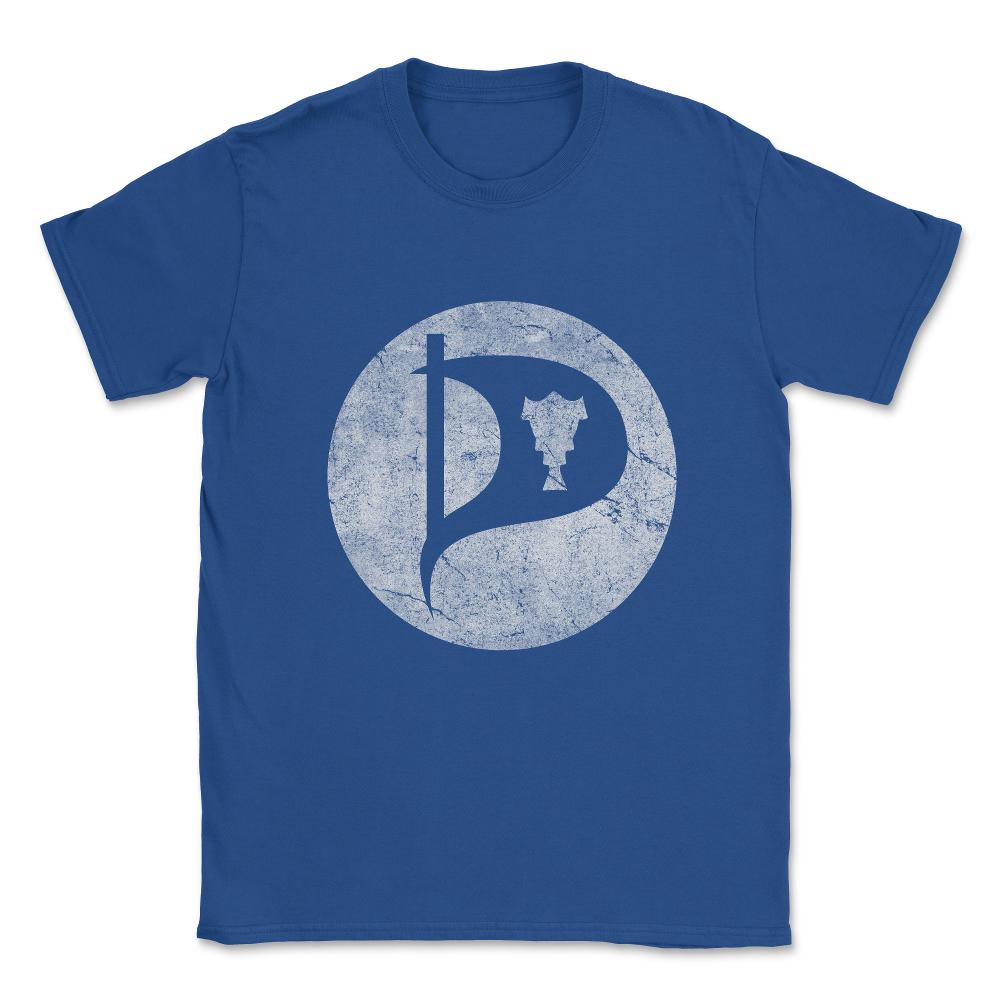 Iceland Pirate Party Vintage Unisex T-Shirt - Royal Blue