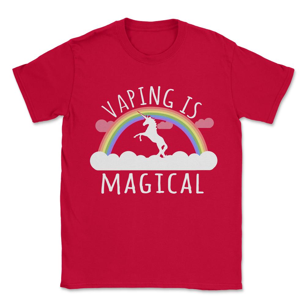Vaping Is Magical Unisex T-Shirt - Red