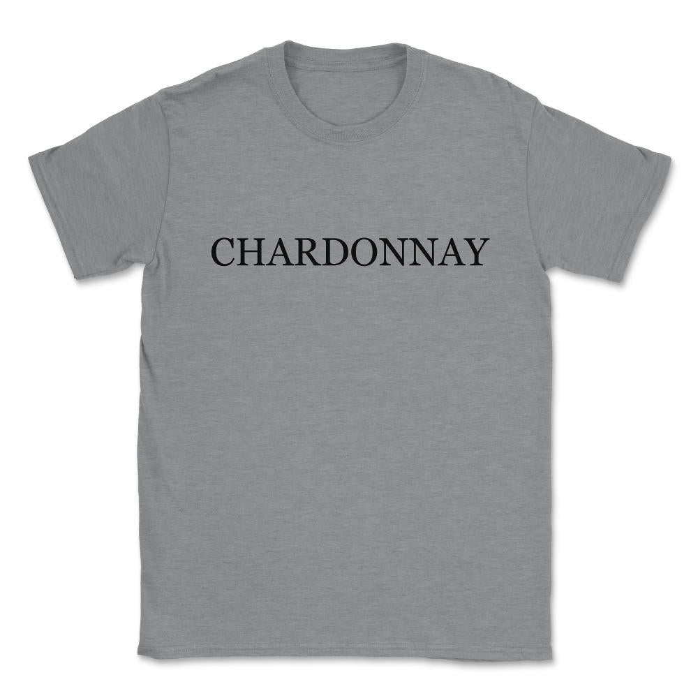 Chardonnay Wine Costume Unisex T-Shirt - Grey Heather