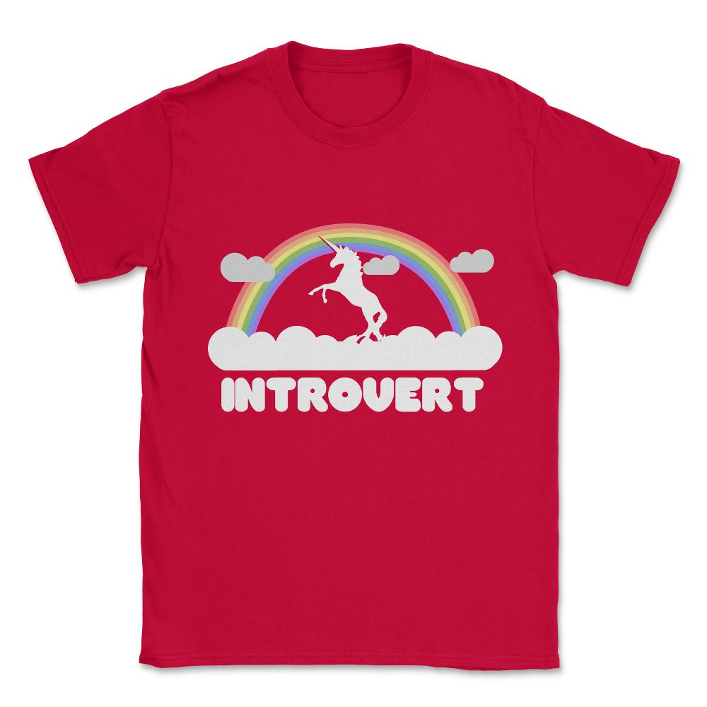 Introvert Unisex T-Shirt - Red
