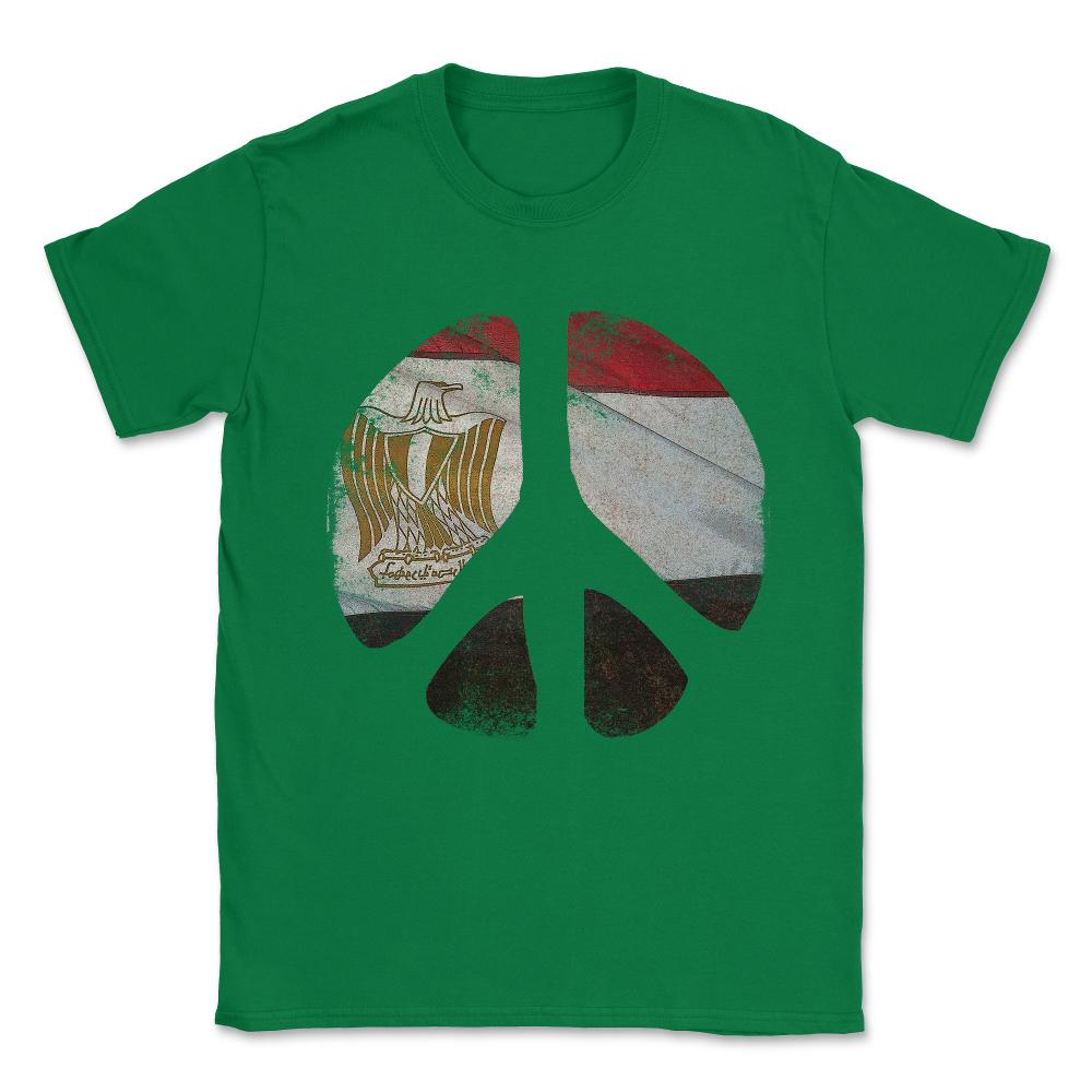 Peace Egypt Vintage Unisex T-Shirt - Green
