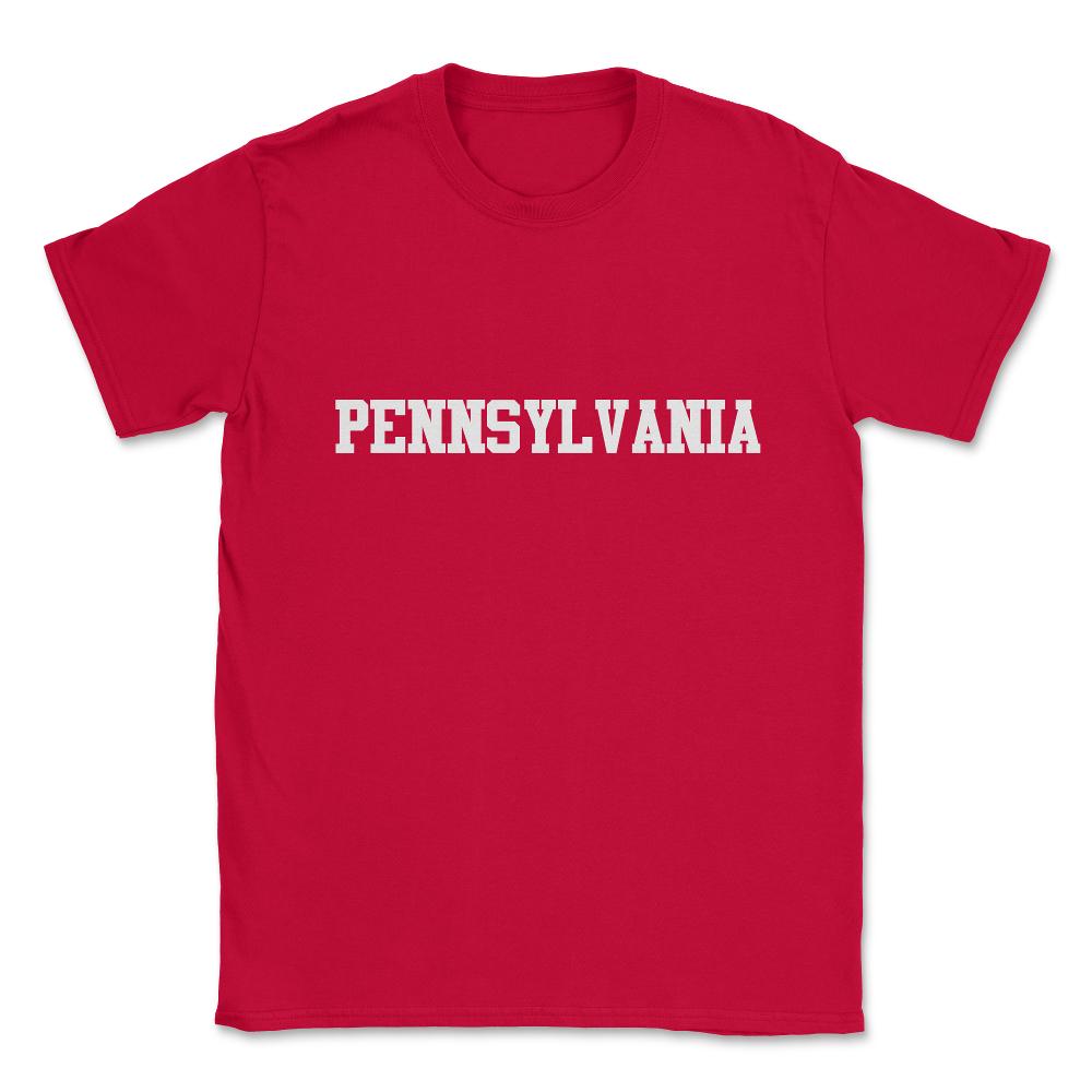 Pennsylvania Unisex T-Shirt - Red