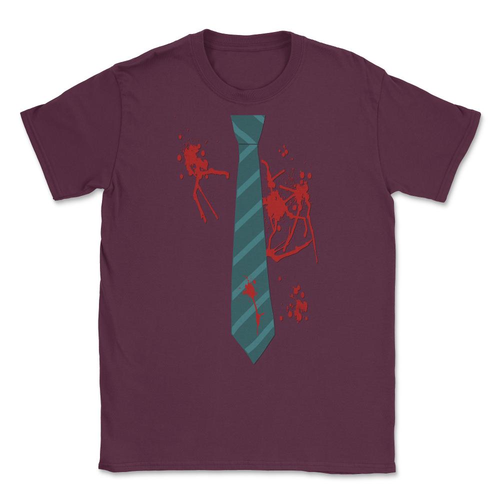Zombie Hunter Halloween Costume Unisex T-Shirt - Maroon