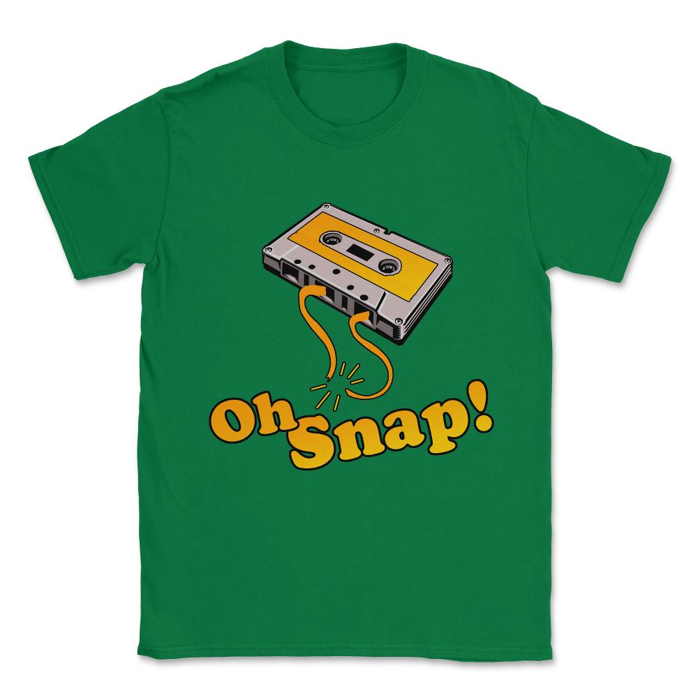 Oh Snap 80's Cassette Tape Unisex T-Shirt - Green