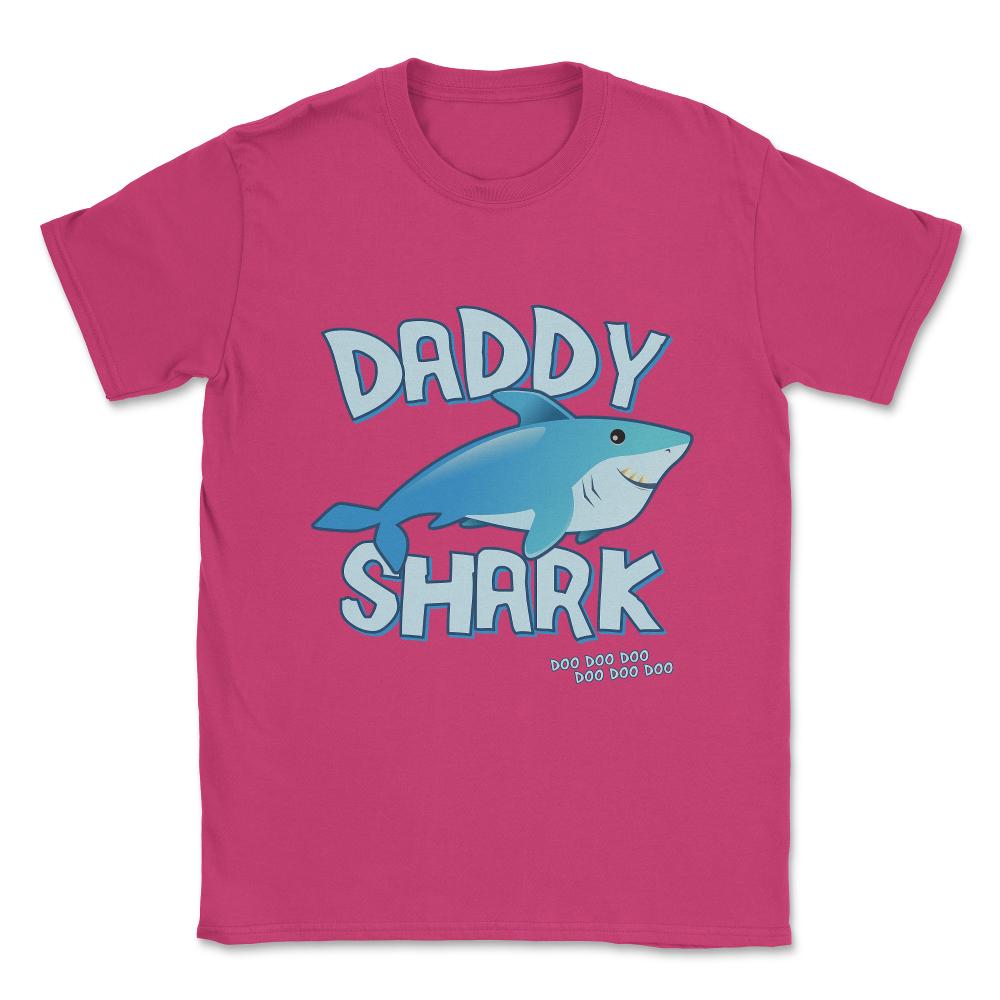 Daddy Shark Doo Doo Doo Unisex T-Shirt - Heliconia