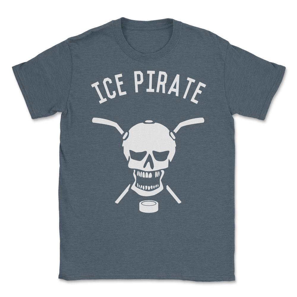 Ice Pirate Hockey Unisex T-Shirt - Dark Grey Heather