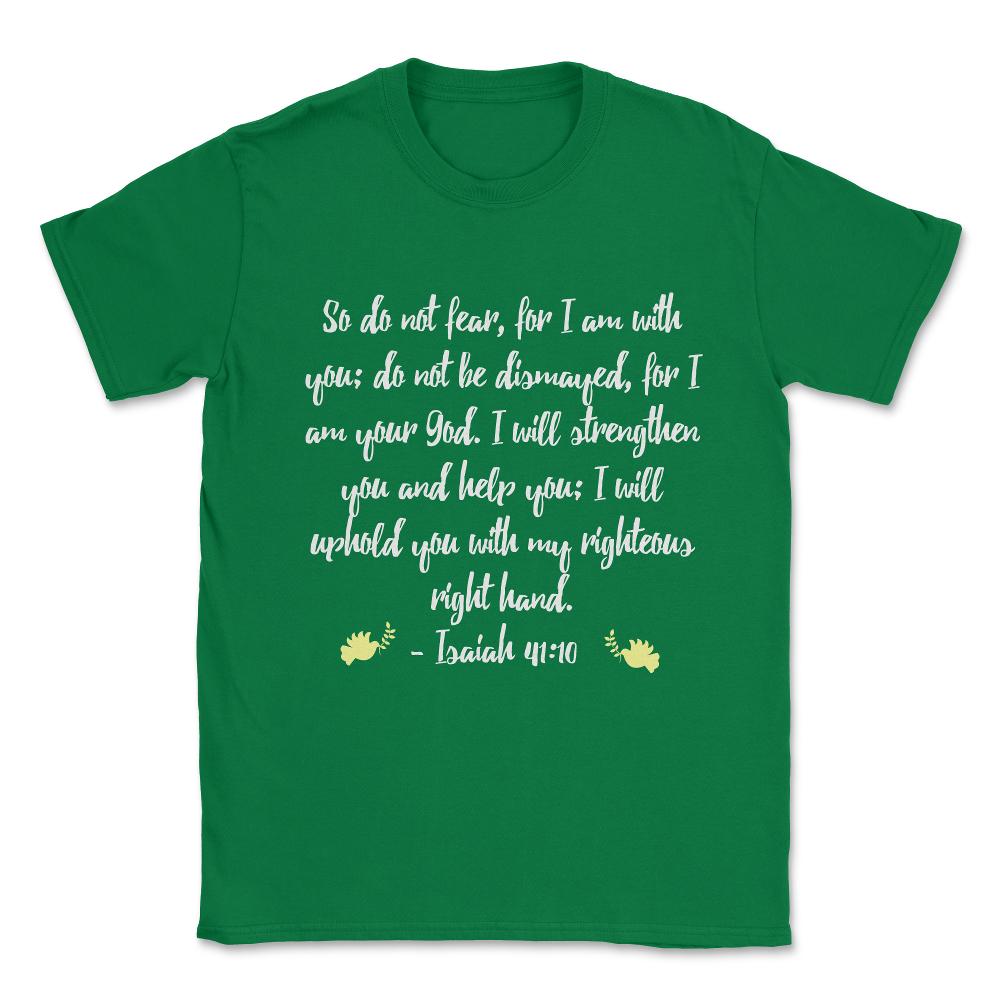 Isaiah 4110 Bible Unisex T-Shirt - Green