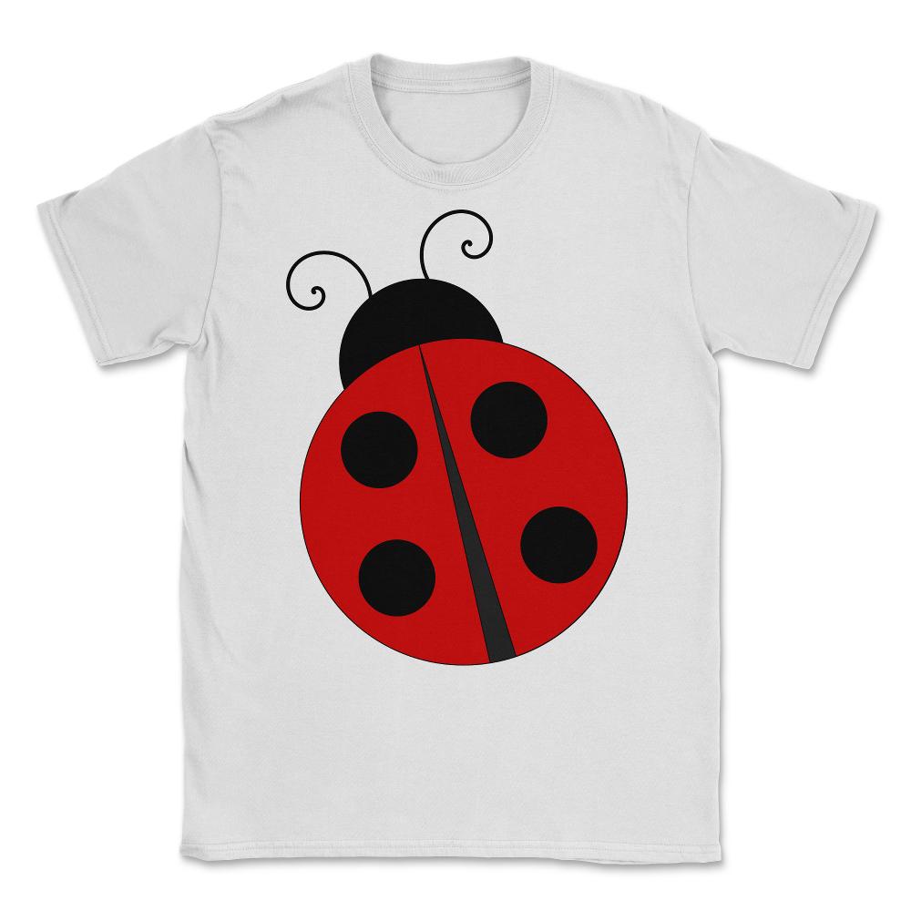 Cute Ladybug Unisex T-Shirt - White