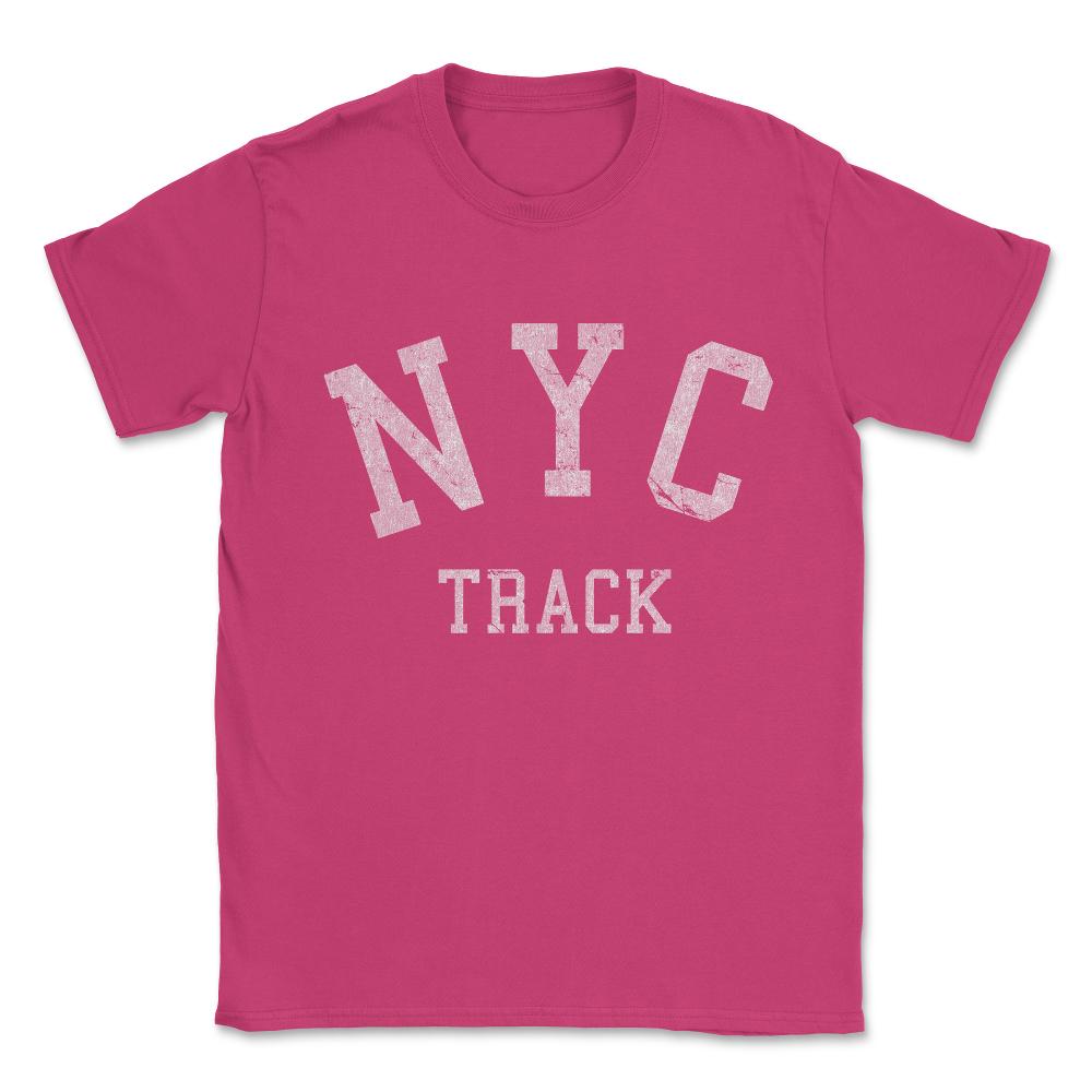 NYC Track Vintage Unisex T-Shirt - Heliconia