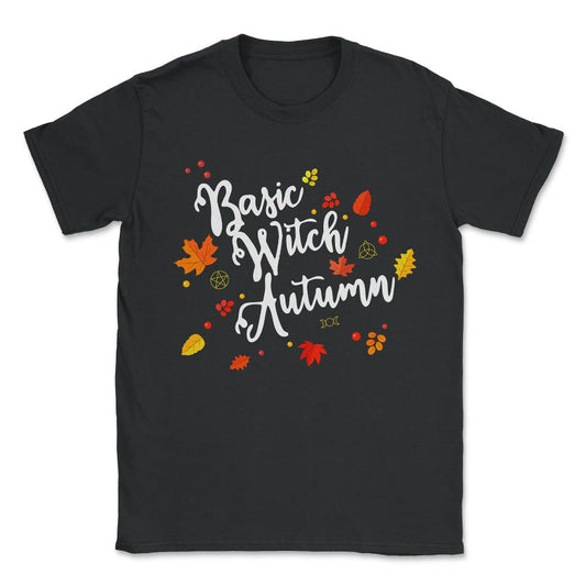 Basic Witch Autumn Unisex T-Shirt - Black