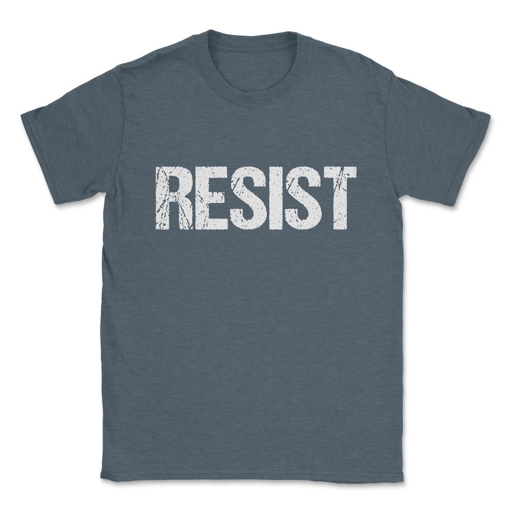Resist Trump Protest Unisex T-Shirt - Dark Grey Heather
