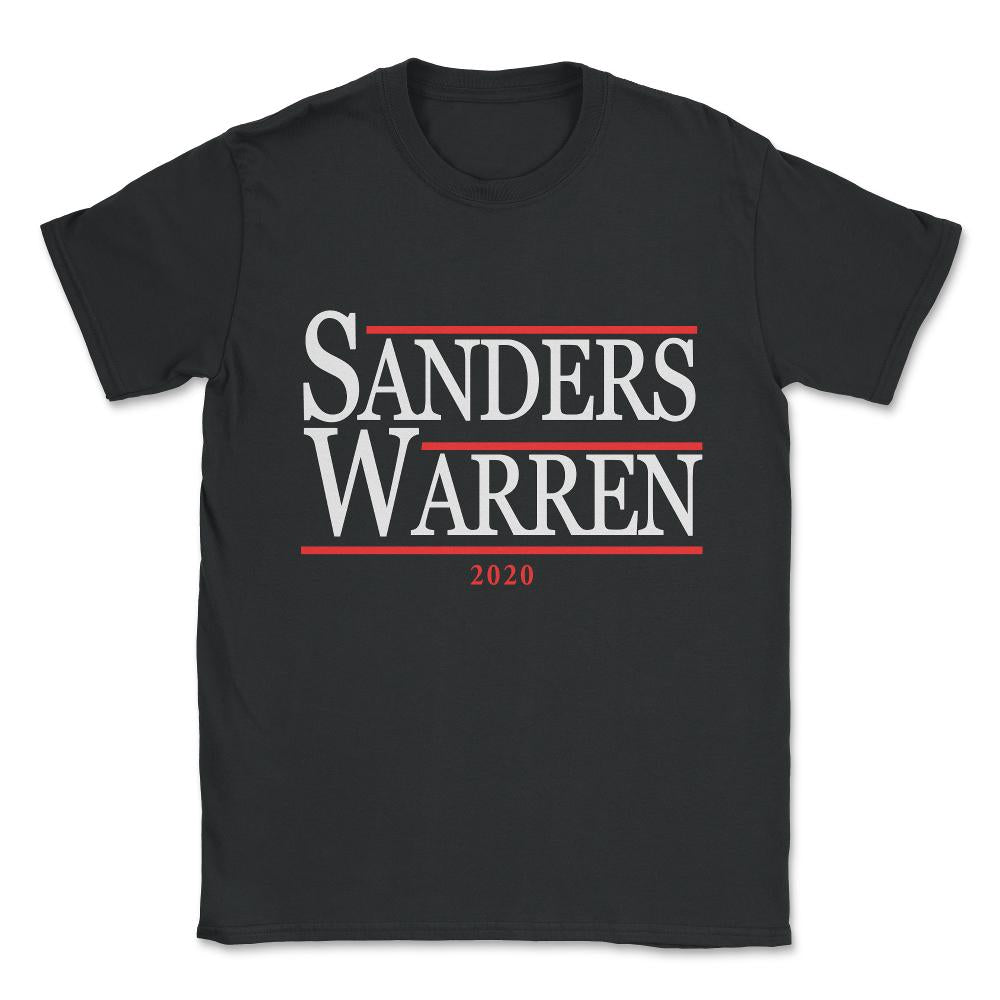 Bernie Sanders Elizabeth Warren 2020 Unisex T-Shirt - Black