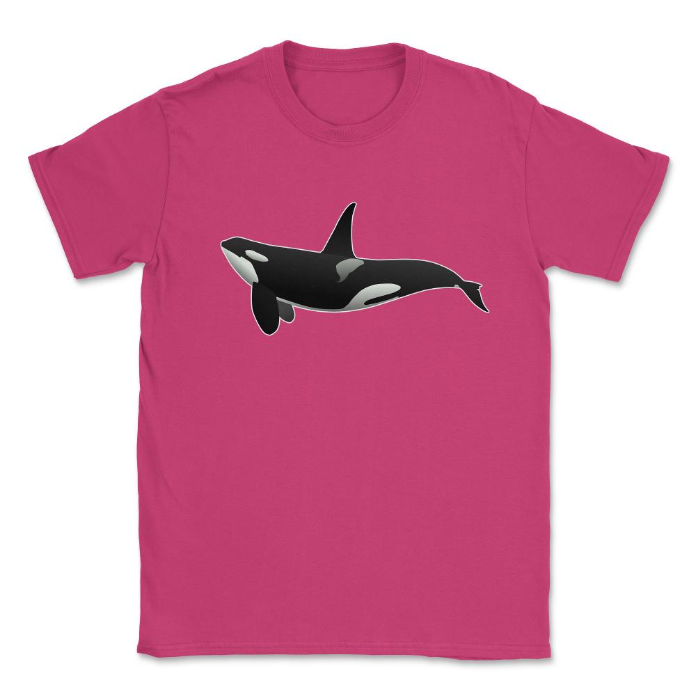 Orca Killer Whale Unisex T-Shirt - Heliconia