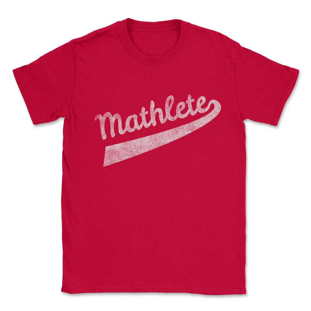 Mathlete Vintage Unisex T-Shirt - Red