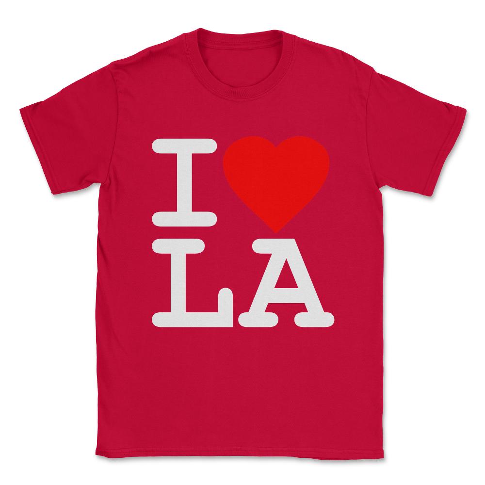 I Love LA Los Angeles Unisex T-Shirt - Red