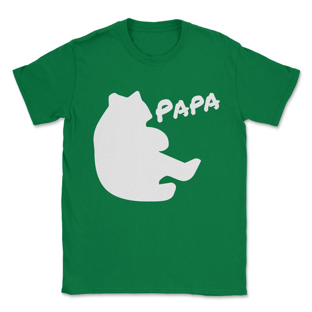 Papa Bear Unisex T-Shirt - Green