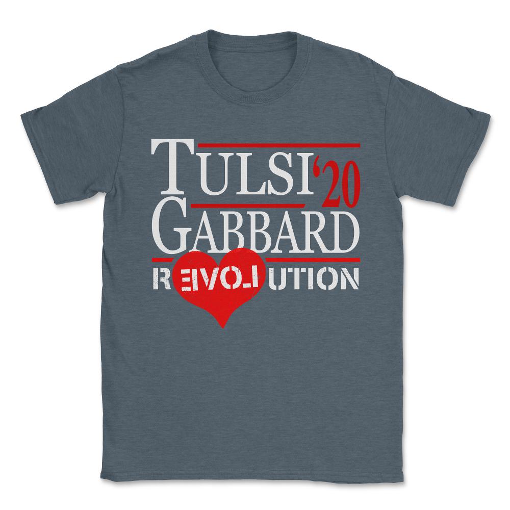 Tulsi Gabbard 2020 Revolution Unisex T-Shirt - Dark Grey Heather