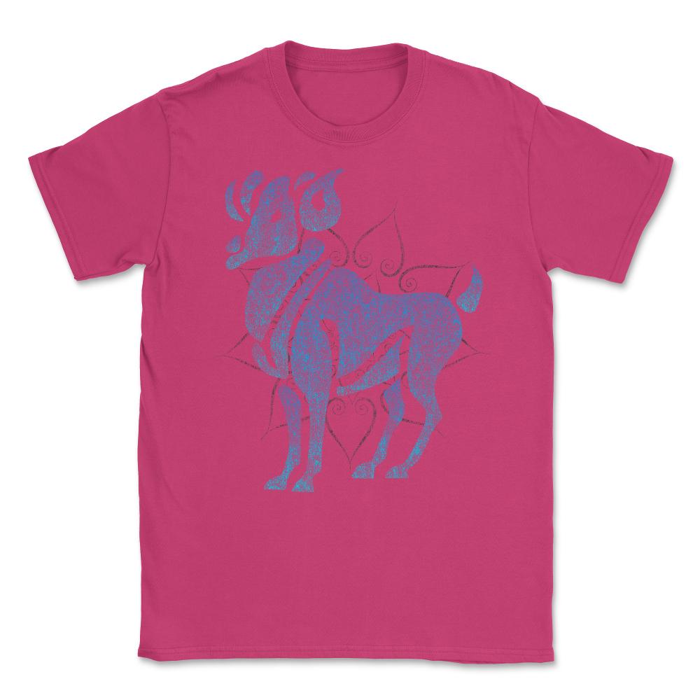 Zodiac Sign Pisces Unisex T-Shirt - Heliconia