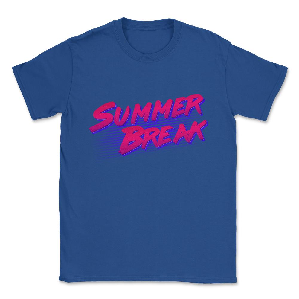 Summer Break Retro Unisex T-Shirt - Royal Blue
