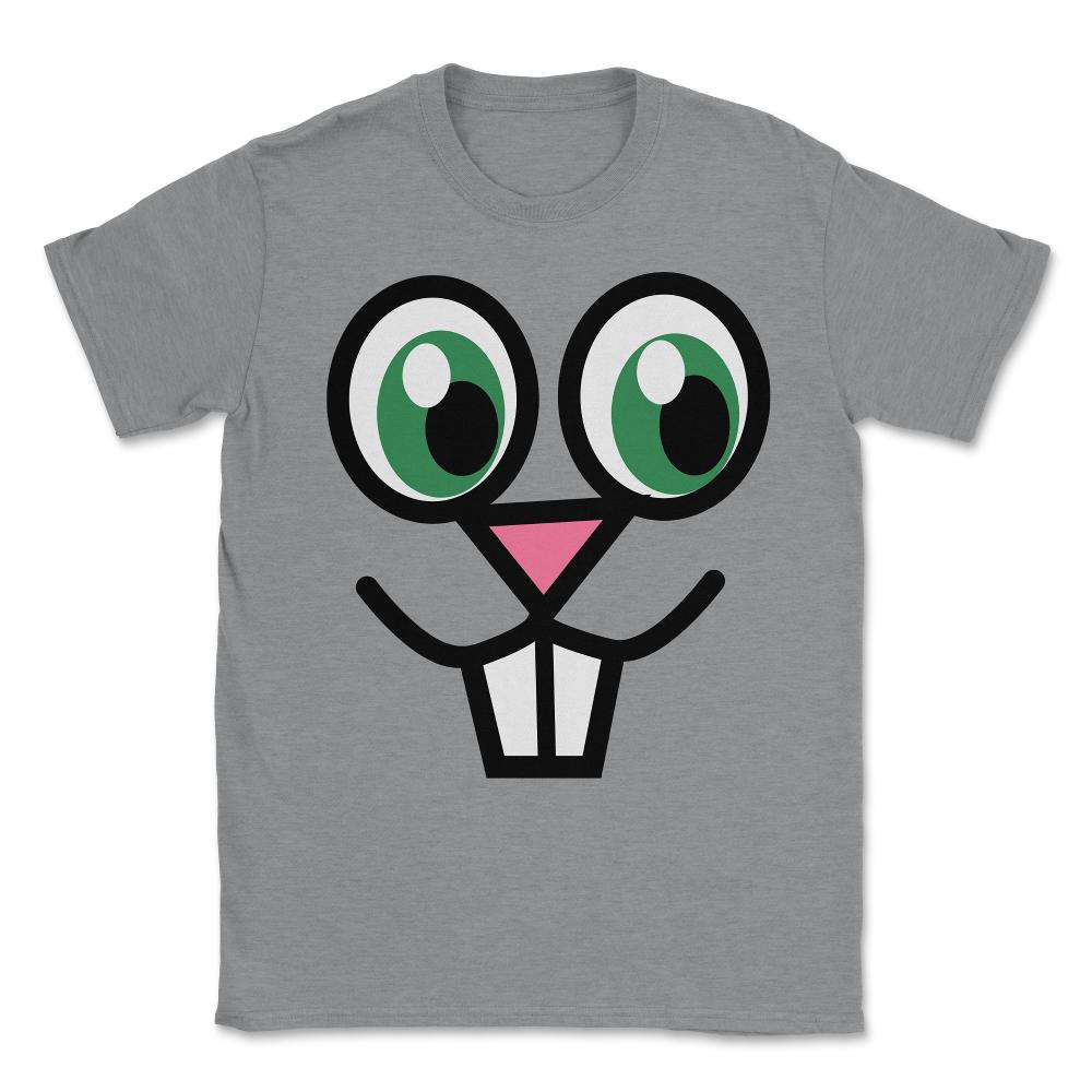 Easter Bunny Face Unisex T-Shirt - Grey Heather