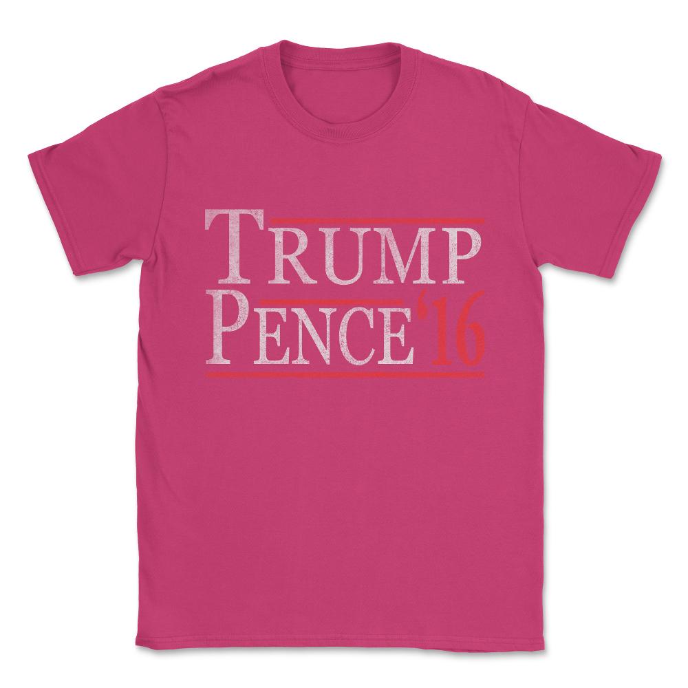 Vintage Donald Trump Mike Pence Unisex T-Shirt - Heliconia
