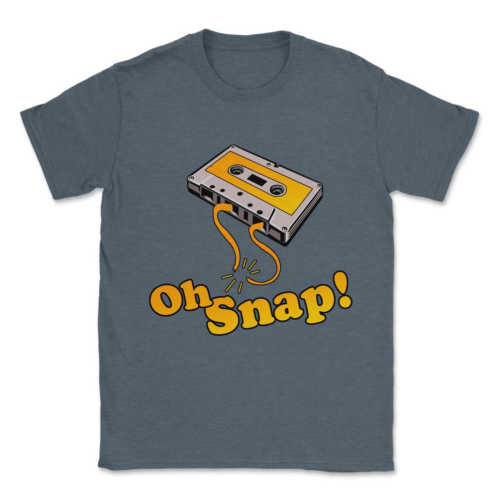 Oh Snap 80's Cassette Tape Unisex T-Shirt - Dark Grey Heather