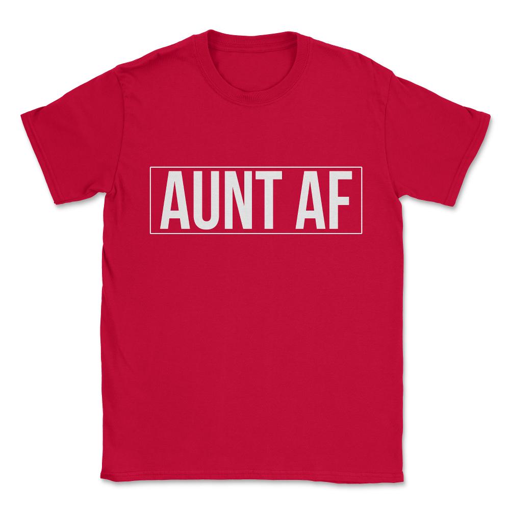 Aunt Af Unisex T-Shirt - Red