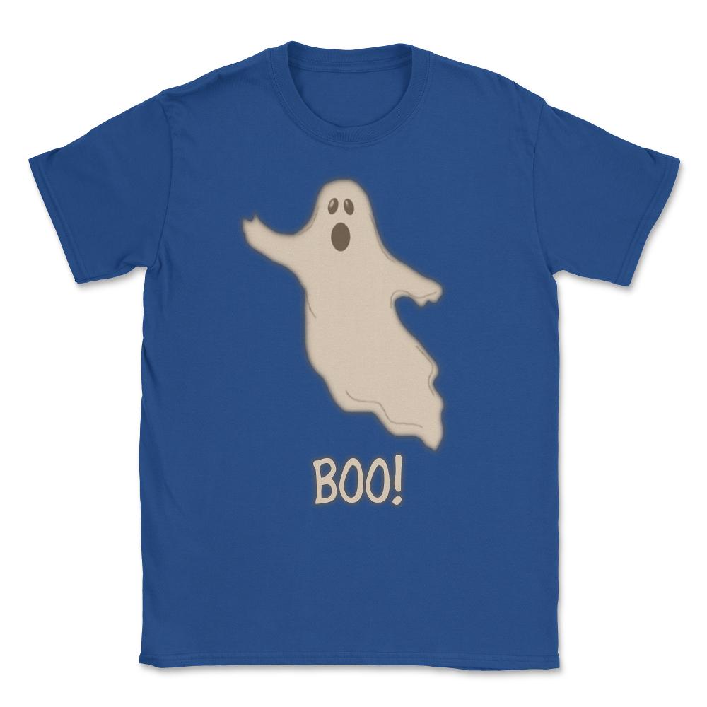 Boo The Ghost Unisex T-Shirt - Royal Blue