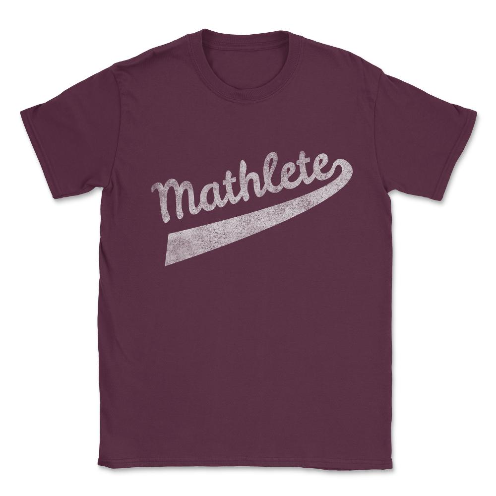 Mathlete Vintage Unisex T-Shirt - Maroon