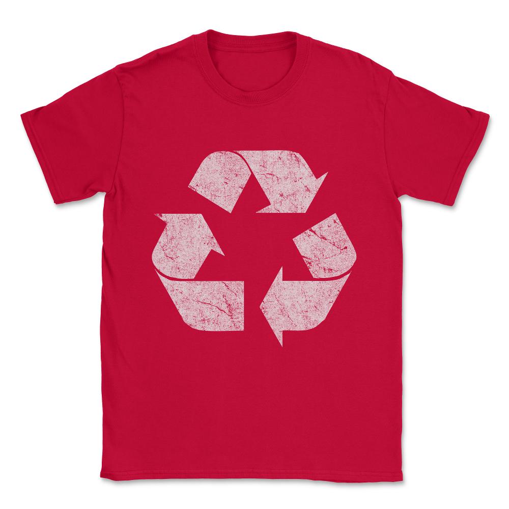 Vintage Recycle Logo Unisex T-Shirt - Red