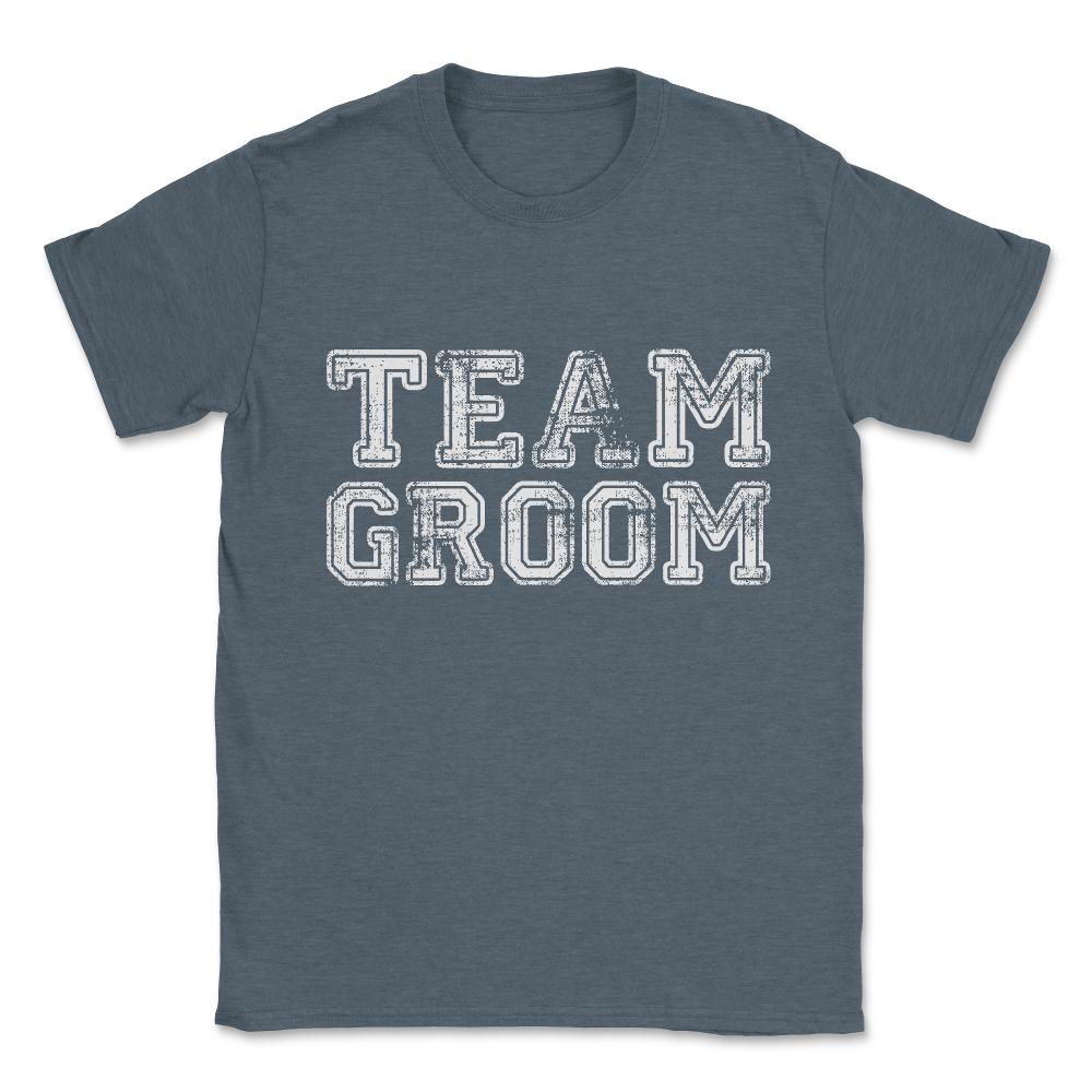 Team Groom Unisex T-Shirt - Dark Grey Heather