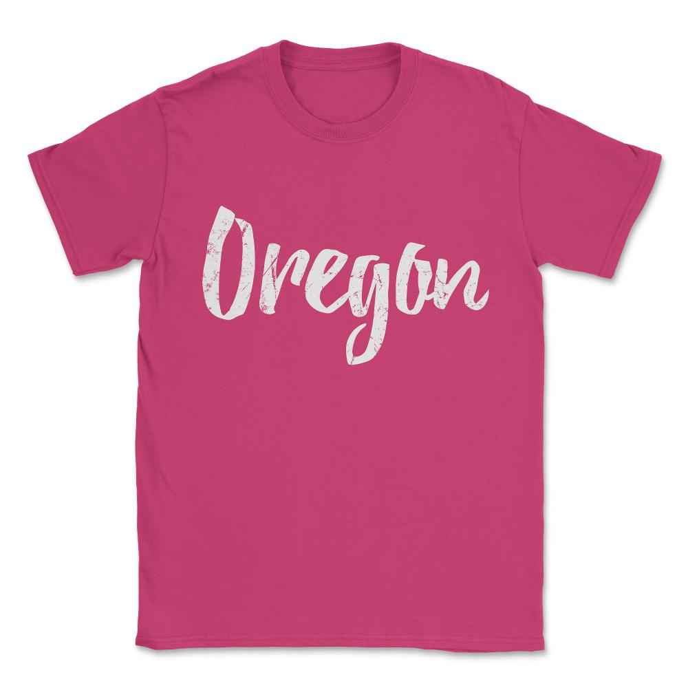 Oregon Unisex T-Shirt - Heliconia