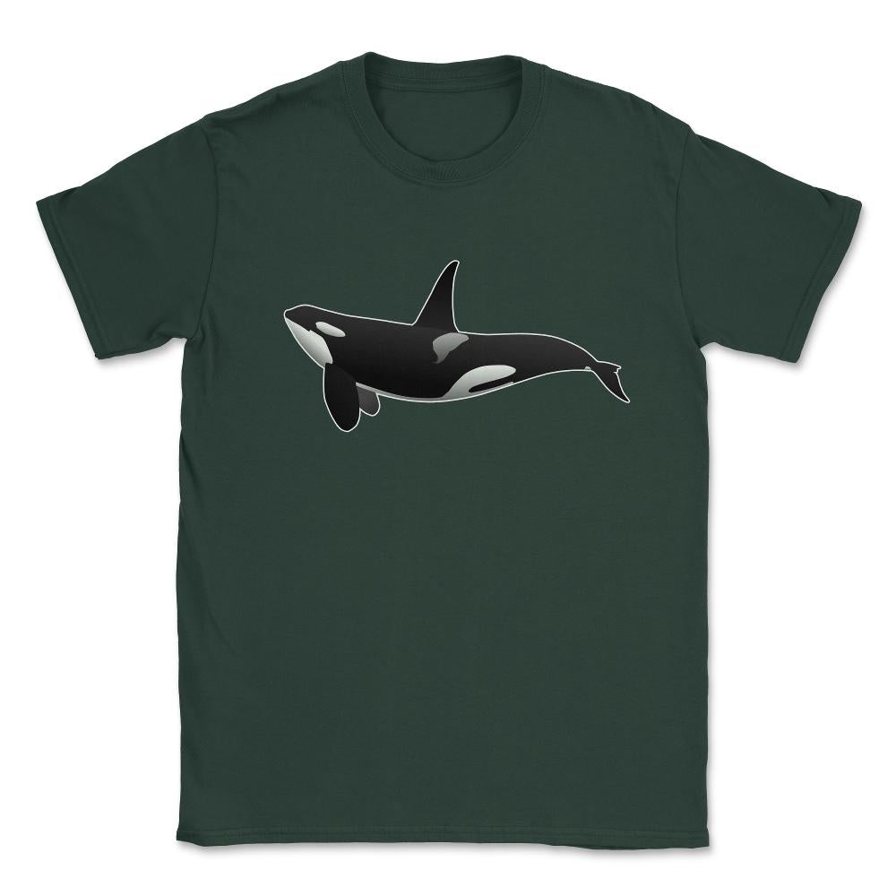 Orca Killer Whale Unisex T-Shirt - Forest Green