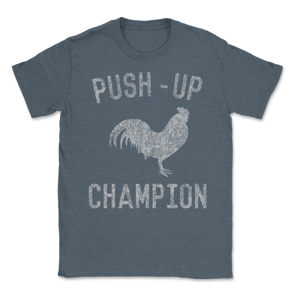 Cock Push-Up Champion Unisex T-Shirt - Dark Grey Heather