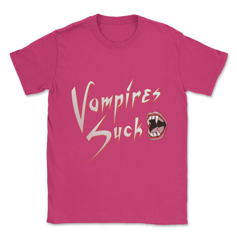 Vampires Suck Unisex T-Shirt - Heliconia