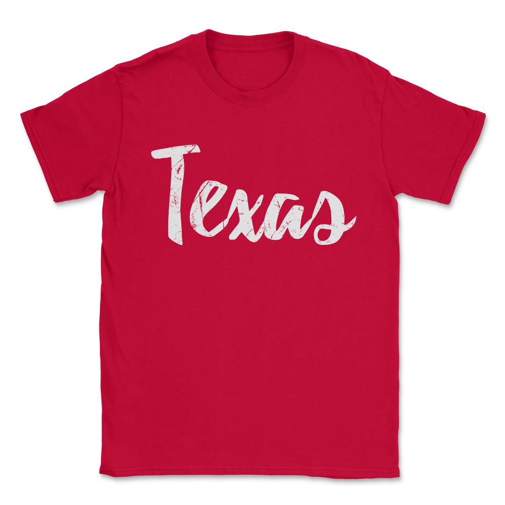 Texas Unisex T-Shirt - Red