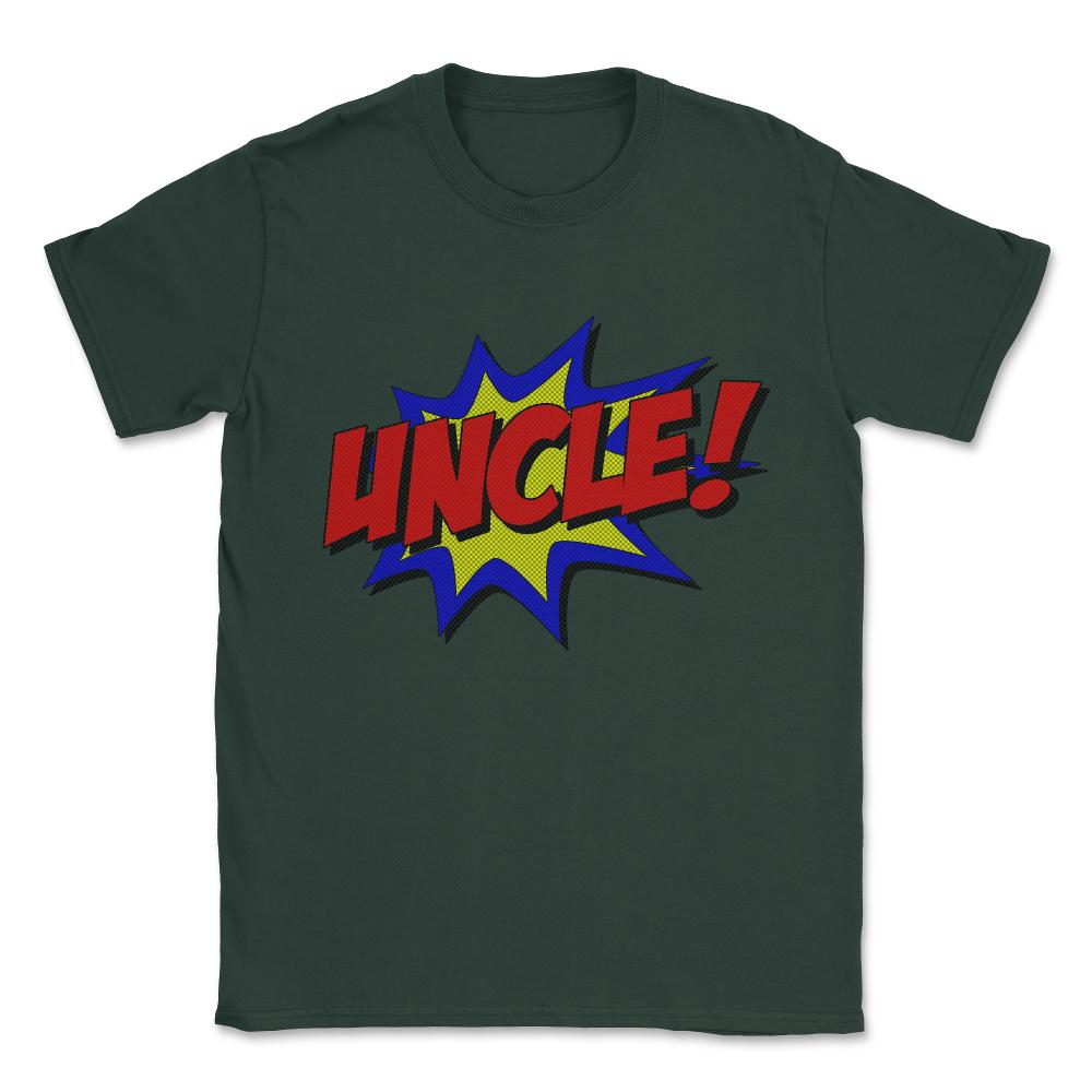 Superhero Uncle Unisex T-Shirt - Forest Green