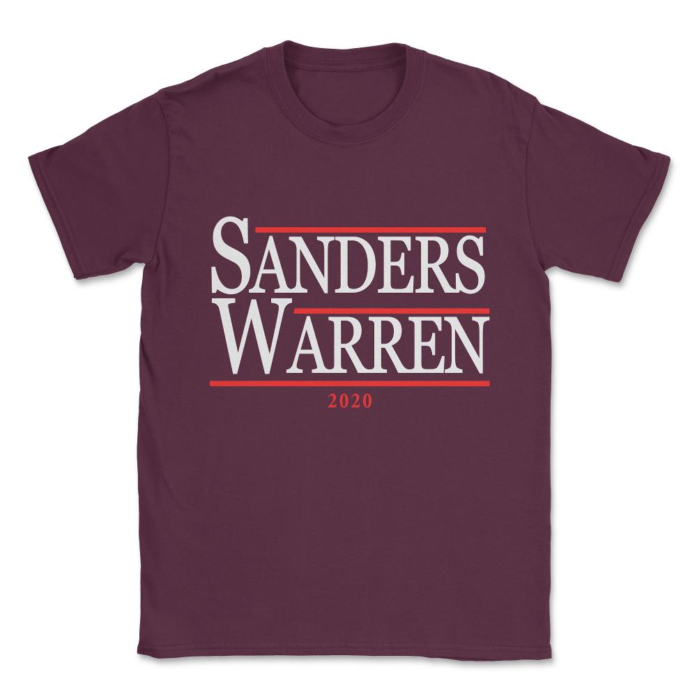 Bernie Sanders Elizabeth Warren 2020 Unisex T-Shirt - Maroon