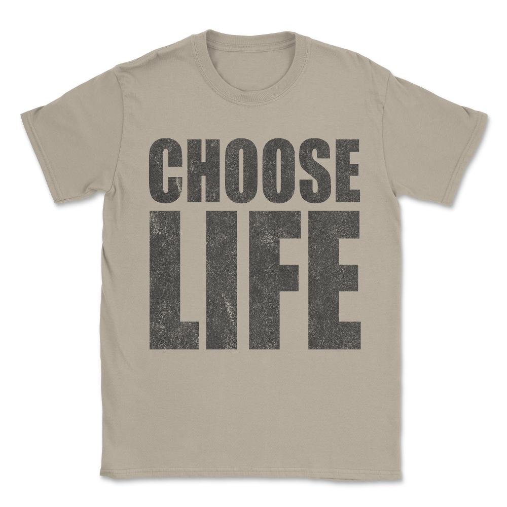 Retro Choose Life Unisex T-Shirt - Cream