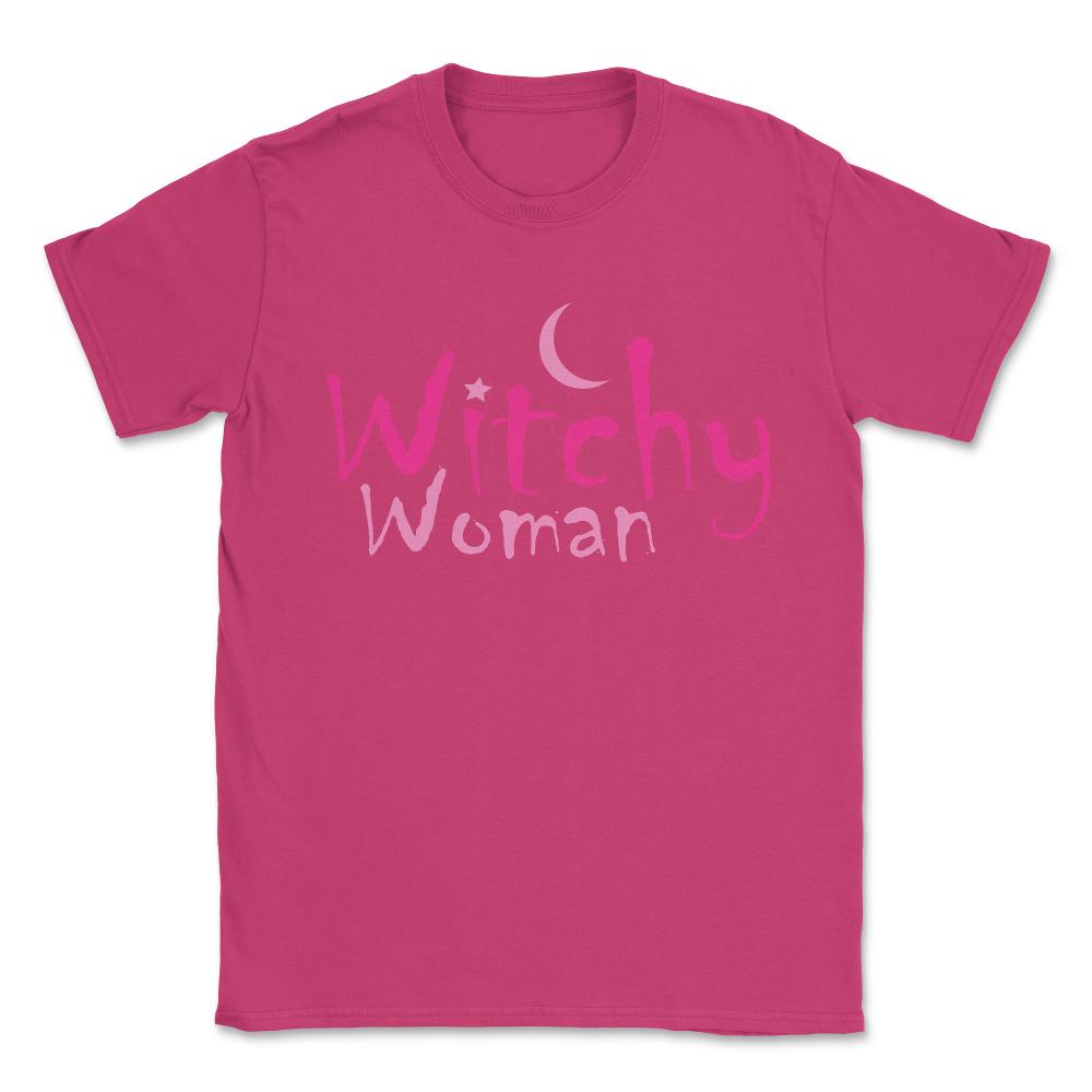Witchy Woman Funny Halloween Witch Unisex T-Shirt - Heliconia
