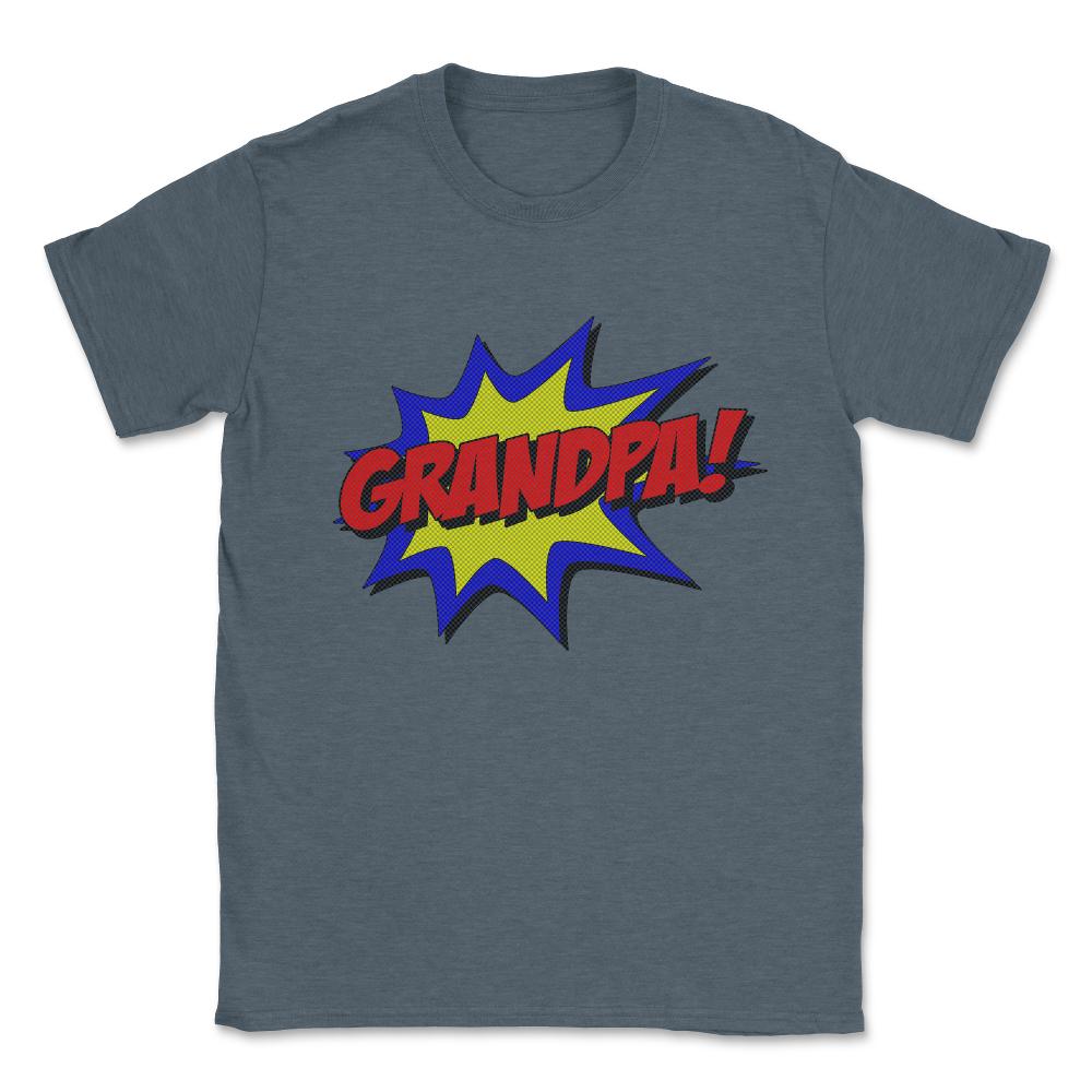 Superhero Grandpa Unisex T-Shirt - Dark Grey Heather