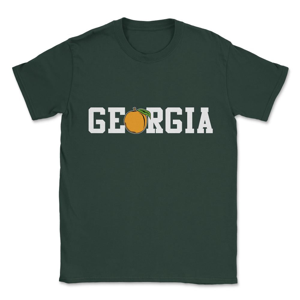 Georgia Peach Unisex T-Shirt - Forest Green
