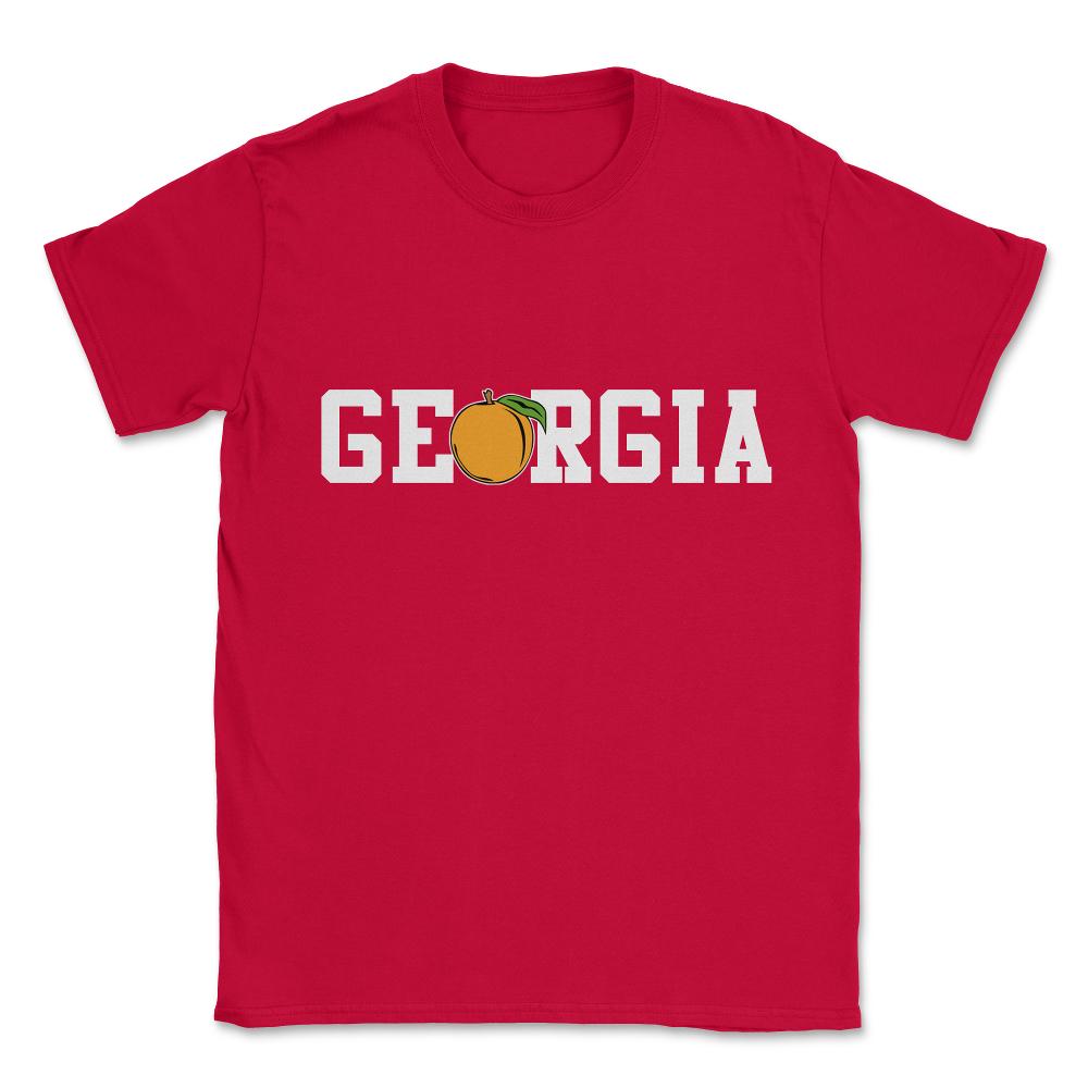 Georgia Peach Unisex T-Shirt - Red
