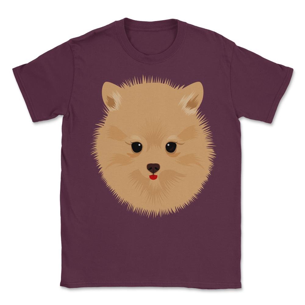 Poporanian Pup Unisex T-Shirt - Maroon