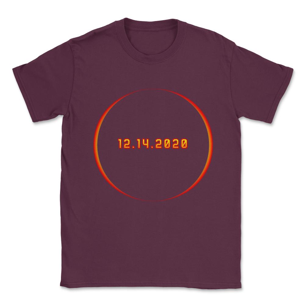 Total Solar Eclipse Winter December 14 2020 Unisex T-Shirt - Maroon