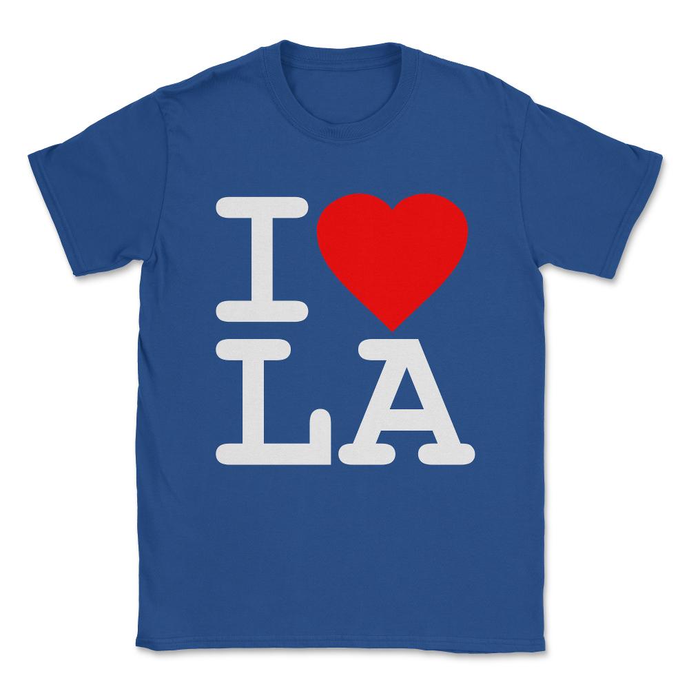 I Love LA Los Angeles Unisex T-Shirt - Royal Blue